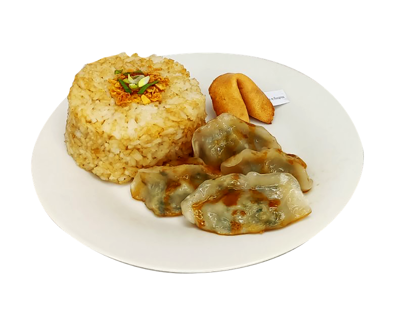 Dimsum with Rice Pilaf